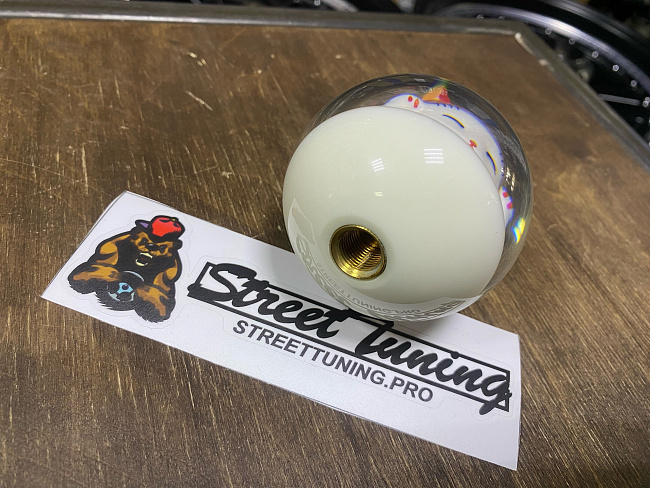 картинка Ручка кпп, Lucky Cat, шар 70 мм. магазин  StreetTuning 