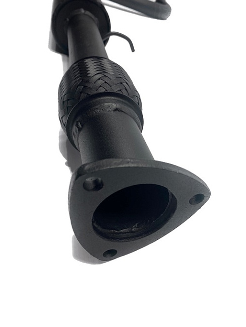 картинка Резонатор ваз 2108-2115 с гофрой на "треугольном фланце" DK PRO магазин  StreetTuning 