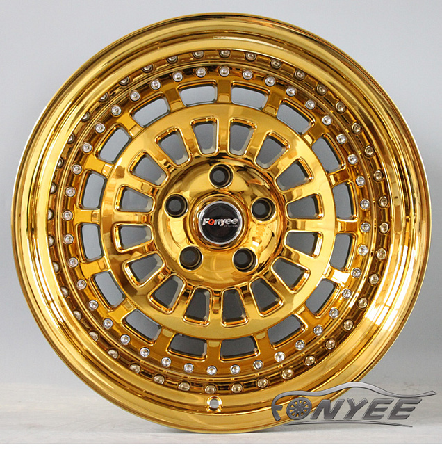 картинка Новые диски ESM 015 R18 5x114,3 ET15 J11 золото хром магазин  StreetTuning 