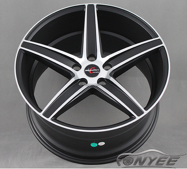 картинка Новые диски Racing hart Charge R20 5x120 ET45 J10,5 черный мат + серебро магазин  StreetTuning 