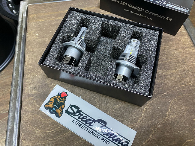 картинка Светодиодные лампы Sanvi Smart Led - H4 5500к, комплект 2 шт магазин  StreetTuning 