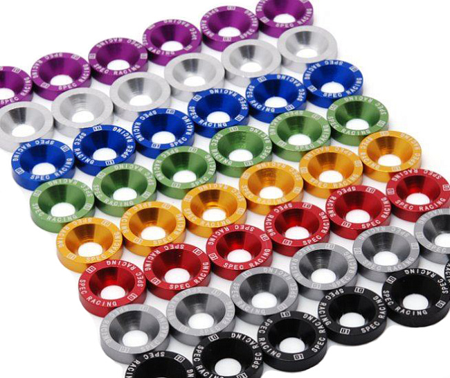 картинка Шайбы с болтами D1 Spec style 8шт, красный магазин  StreetTuning 