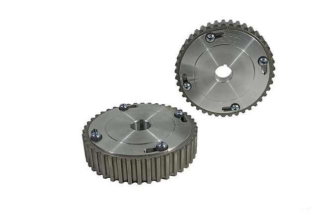 картинка Шестерни ГРМ разрезные для а/м Приора 2170 (126) 16V, (СПОРТ) алюм. ступица, маркер. диск магазин  StreetTuning 