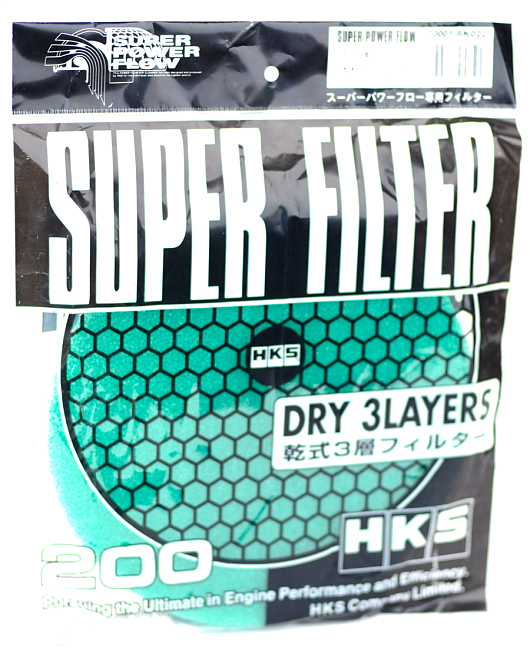 картинка Сменный фильтрующий элемент для нулевика HKS Style, зеленый магазин  StreetTuning 