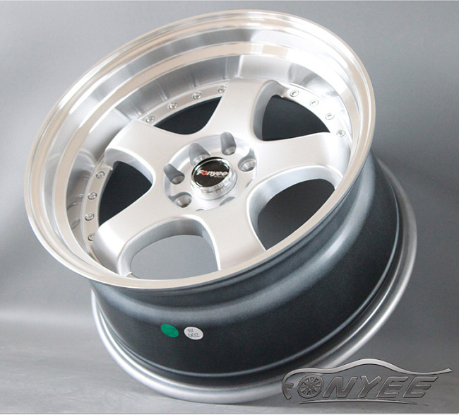 картинка Новые диски JNC 017 R17 4X100 ET20 J9 серебро + полированная полка магазин  StreetTuning 