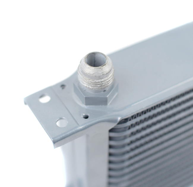 картинка Масляный радиатор 13 рядов, под фитинг AN10, серый 330x130x51 мм магазин  StreetTuning 