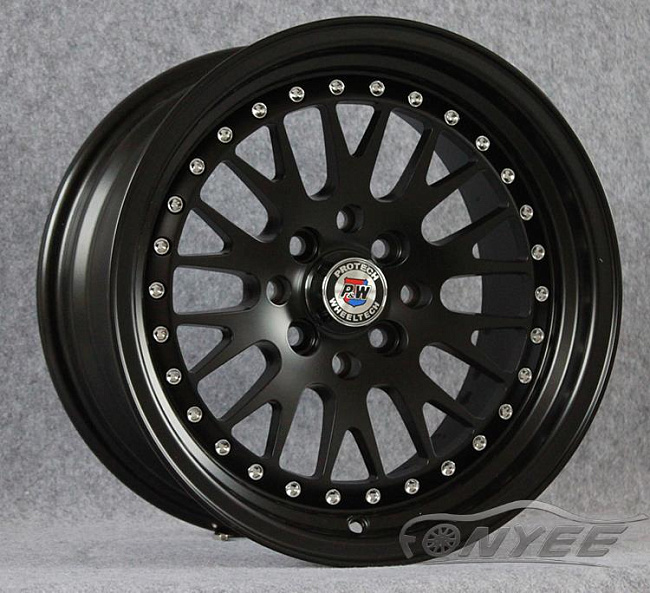 картинка Новые диски ESM 007 R15 4x100-4x114,3 ET25 J8 черный мат магазин  StreetTuning 
