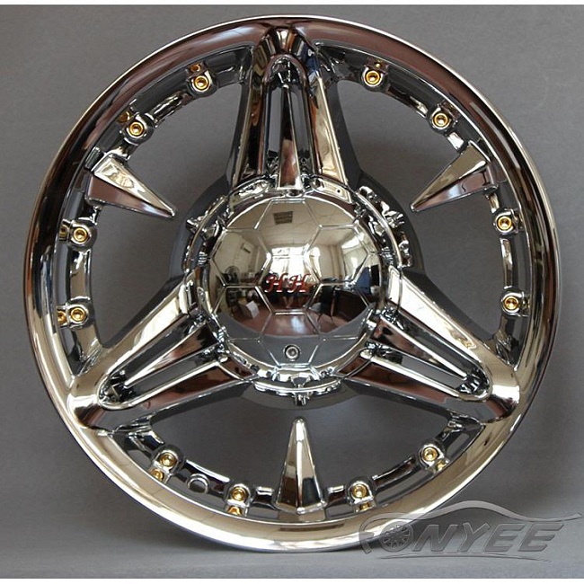 картинка Эксклюзивные диски HH R14 ET25 4x100/114,3 J6,5 хром магазин  StreetTuning 