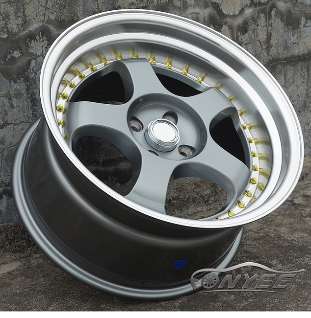 картинка Новые диски WORK Meister S1 R17 4х100 J9 ET20 серые + полированная полка магазин  StreetTuning 