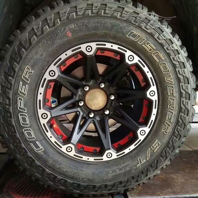 картинка Новые диски Formula R17 5X127 ET-12 J9 черые с красным магазин  StreetTuning 