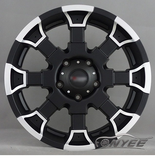 картинка Новые диски Future R17 5X114,3 ET25 J8 черный мат + серебро магазин  StreetTuning 