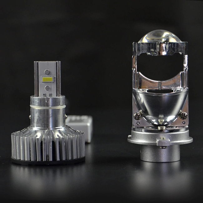 картинка Лампочки "линзы" Би-диодный МИНИ Модуль Aozoom H4 MINI магазин  StreetTuning 