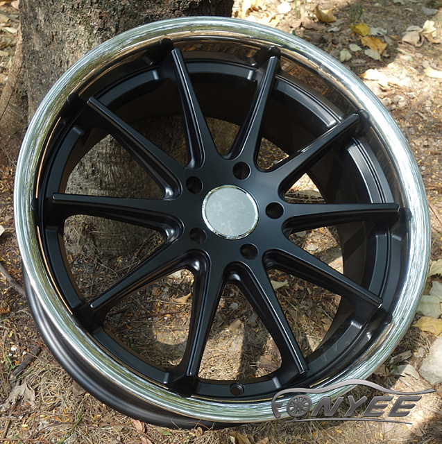 картинка Новые диски Aversus Aurelia R19 J9,5 ET+40 5x114,3 черный + хром полка магазин  StreetTuning 