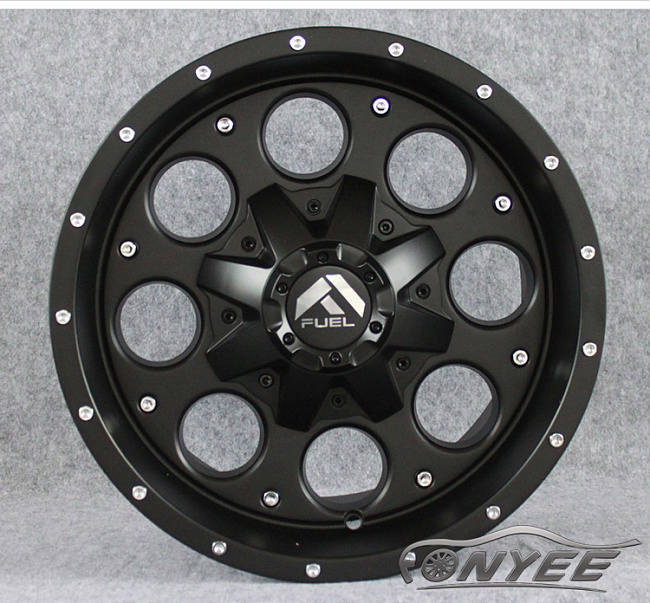 картинка Новые диски Fuel D525 R15 5x114,3 ET0 J8 черный мат магазин  StreetTuning 