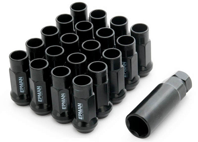 картинка Комплект гаек Epman 48 мм , черные М12 х 1.5 магазин  StreetTuning 