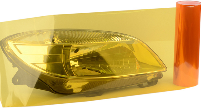 картинка Глянцевая тонировка для фар, оранжевого цвета магазин  StreetTuning 