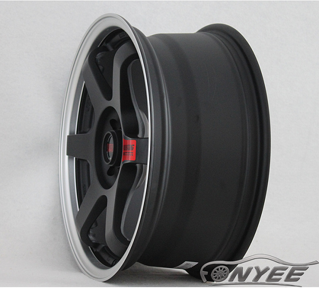 картинка Новые диски Rays TE37 R17 4X100/4X114,3 ET38 J7,5 черные матовые + хром полка магазин  StreetTuning 