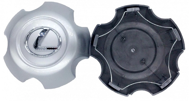 картинка Колпачок на литье Lexus LC-022 серый (внешний 140mm, внутренний 122mm) магазин  StreetTuning 