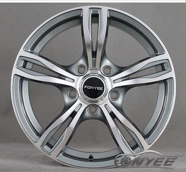 картинка Новые диски BMW F10 style R18 5x120 ET32 J9,5 серый + серебро магазин  StreetTuning 