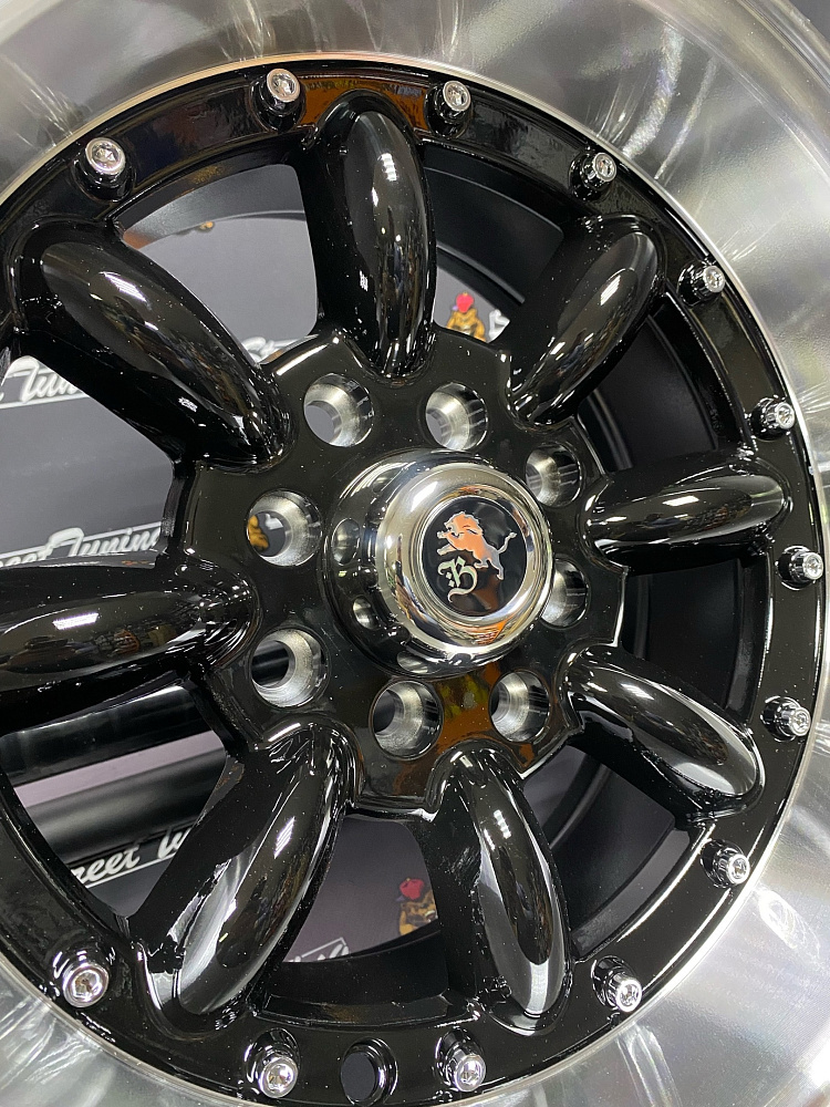 картинка Новые диски Watanabe R13 J7 ET(-7) 4x100/114.3 Black + Silver от магазина  StreetTuning