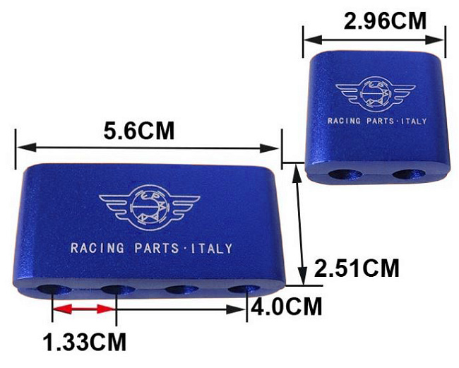 картинка Разделитель высоковольтных проводов на 4 шт двойной Epman, синий магазин  StreetTuning 