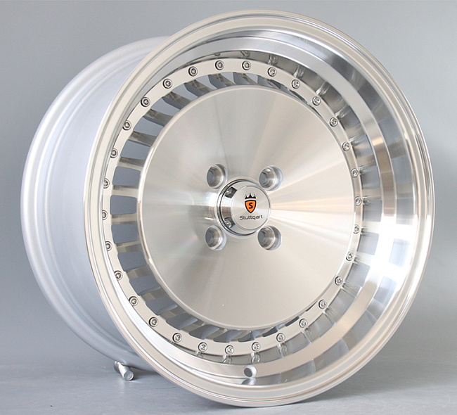 картинка Новые диски Stuttgart ST4 R15 4X100 ET15 J8, серебряные магазин  StreetTuning 