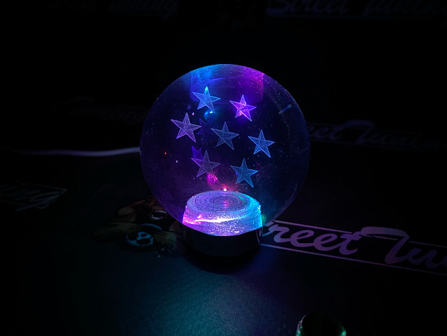 картинка Ручка кпп BALL (ШАР), с подсветкой JDM магазин  StreetTuning 