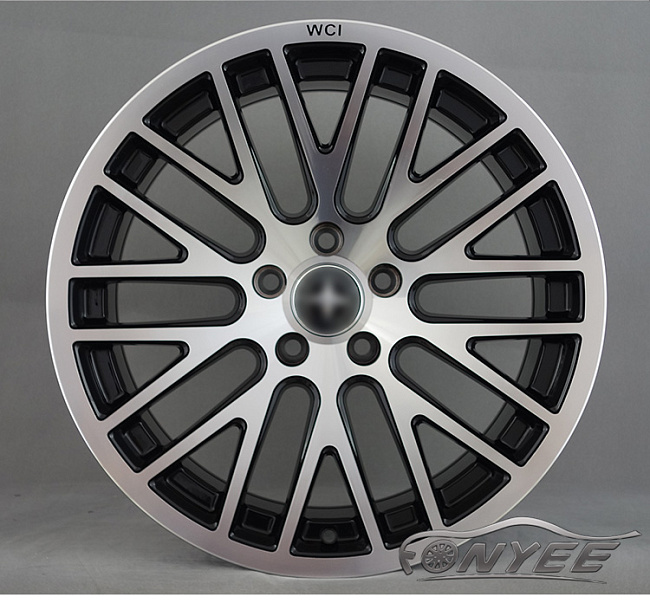 картинка Новые диски WCI SY10 R18 5X112 ET42 J8,5 серебро + черный глянец магазин  StreetTuning 