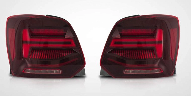 картинка Задние LED фары для VOLKSWAGEN POLO 2011-2017 магазин  StreetTuning 