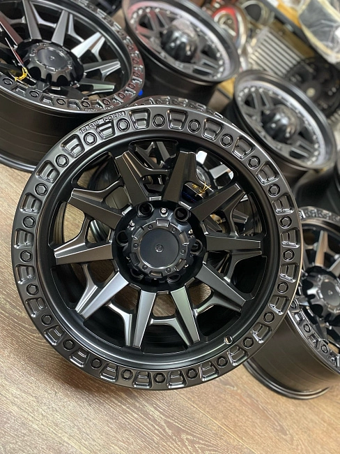 картинка Новые диски Off Road R17 J8.5 ET -12 6X139.7, черные магазин  StreetTuning 