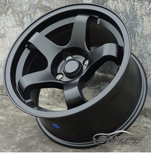 картинка Новые диски Bee*R B5 R15 4x100 ET10 J8 черный мат магазин  StreetTuning 