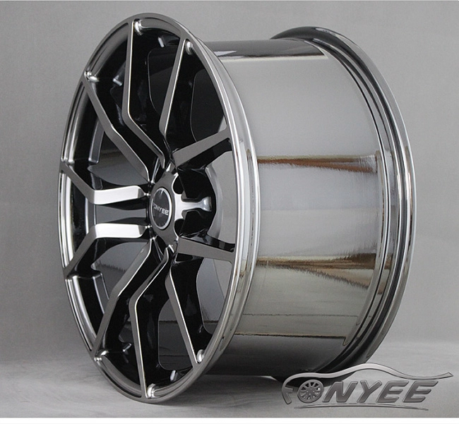 картинка Новые диски Fonyee Model 7 R19 5X108 ET40 J9,5 черный хром магазин  StreetTuning 