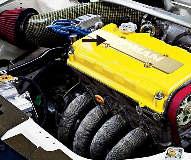 картинка Крышка свечей зажигания Epman для Honda , золотая магазин  StreetTuning 