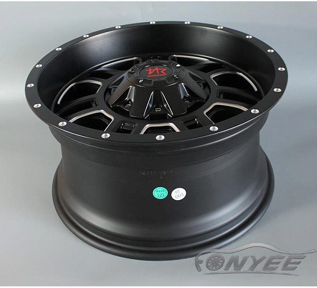 картинка Новые диски Racing 4x4 R17 6x114,3 ET12 J9 черный мат магазин  StreetTuning 