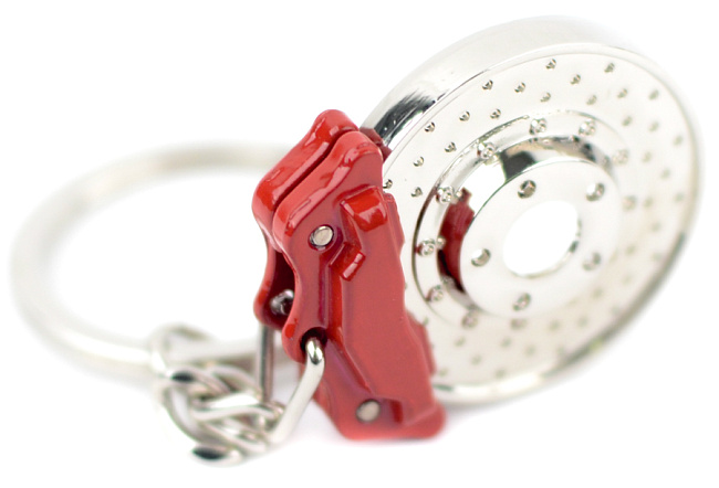 картинка Брелок тормозной диск красный магазин  StreetTuning 