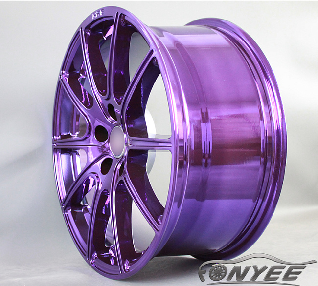 картинка Новые диски HRE P43 R18 5х112 ET40 J8 хром фиолетовый магазин  StreetTuning 