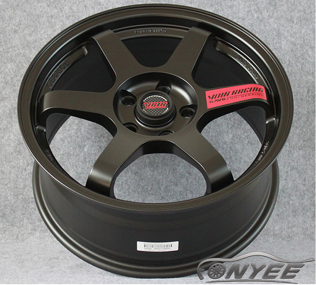 картинка Новые диски Rays TE37 R18 5X100 ET40 J8 черные матовые магазин  StreetTuning 