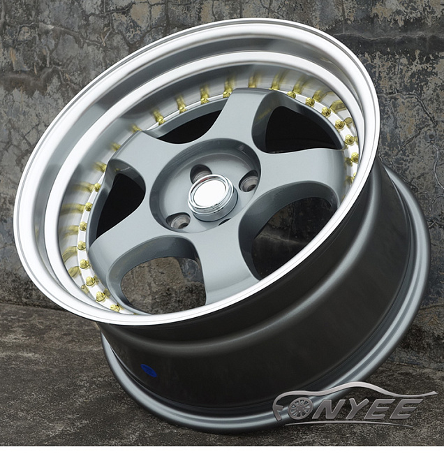 картинка Новые диски WORK Meister S1 R17 4х100 J9 ET20 серые + полированная полка магазин  StreetTuning 