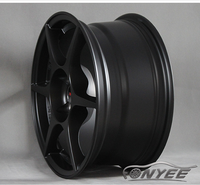 картинка Новые диски Buddy club p1 R15 4х100 ET35 J7 черный мат магазин  StreetTuning 