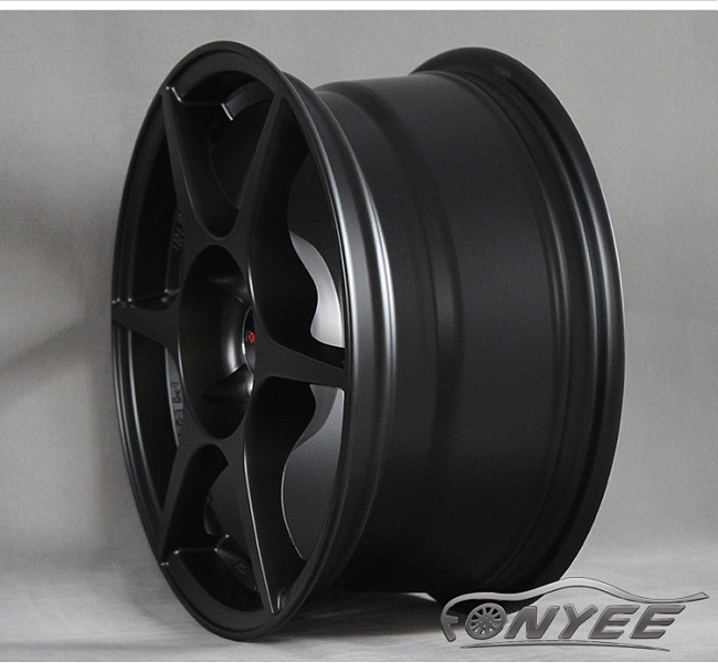 картинка Новые диски Buddy club p1 R15 4х100 ET35 J7 черный мат магазин  StreetTuning 