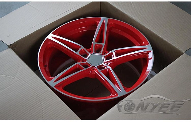 картинка Новые диски AC schnitzer AC1 R18 5X114,3 ET38 J8 серебро + красный цвет магазин  StreetTuning 