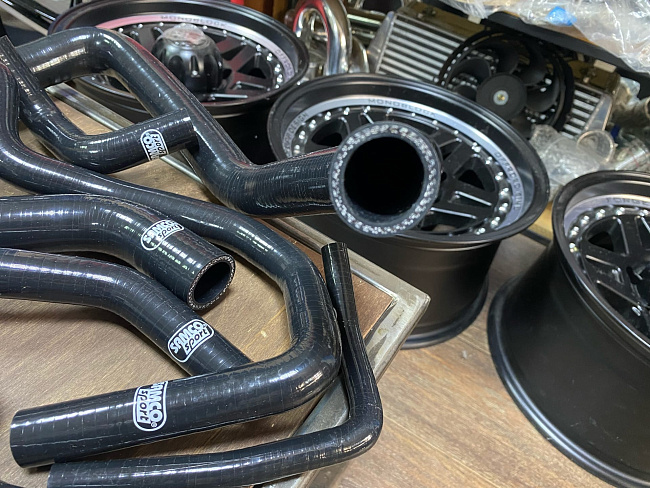 картинка Патрубки системы охлаждения для Honda Civic D15B EK3 96-98 9 шт, черные магазин  StreetTuning 