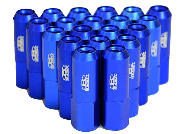 картинка Комплект гаек Blox, синие  М12 х 1.25 магазин  StreetTuning 