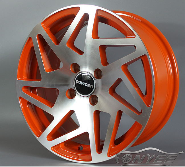 картинка Новые диски Forgiato Monoleggera FINESTRO-M R15 J7 ET+35 4x100 оранжевый + серебро магазин  StreetTuning 