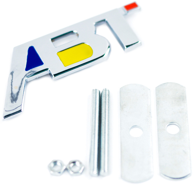 картинка Шильдик в решетку радиатора с логотипом "ABI" магазин  StreetTuning 