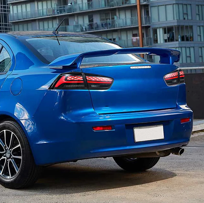 картинка Задние фары для Mitsubishi Lancer EVO X 2008-2018 г тип 2 smoked магазин  StreetTuning 