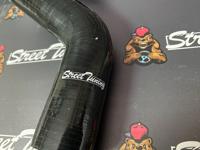 картинка Патрубки радиатора StreetTuning для Mitsubishi Lancer EVO 9 CT9A, черные, 2 шт магазин  StreetTuning 