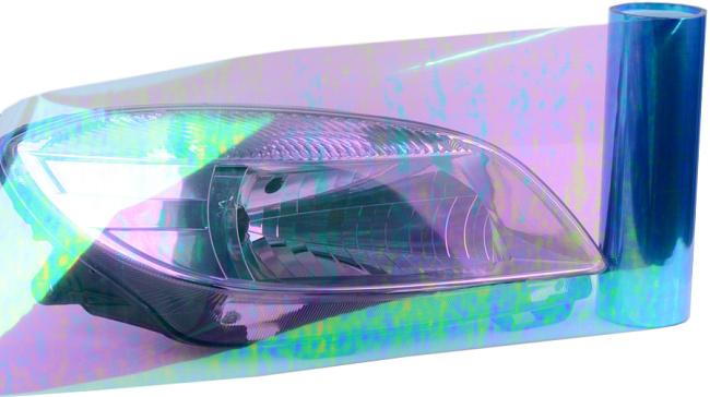 картинка Тонировка для фар хамелеон, голубого цвета магазин  StreetTuning 