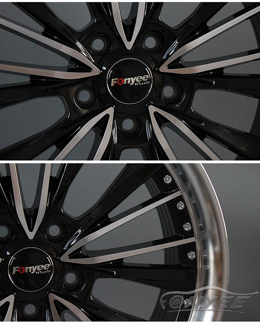 картинка Новые диски Fonyee модель 6 R19 5x112 ET25 J8,5 черные магазин  StreetTuning 