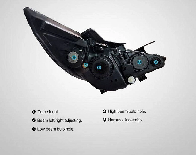 картинка Передние фары для Hyundai Sonata 2009-2014 магазин  StreetTuning 